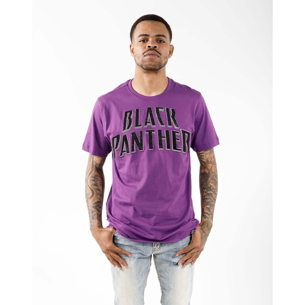 Marvel Black Panther Purple Short Sleeve Tee Shirt NWT Mens Medium